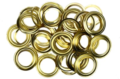 Benson Zeilringen - Messing - 13 mm - 24 stuks - Voor dekzeil en dunne materialen