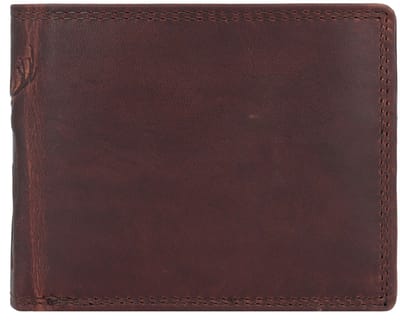 Jack Kinsky Monterey Portemonnee RFID-bescherming Leer 11.5 cm - Jongens - Horizontaal - cognac
