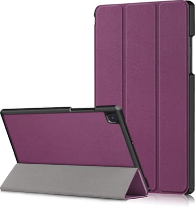 Geschikt voor Samsung Galaxy Tab A7 2020 hoesje - Tab A7 2020 hoesje - Tri Fold Cover Paars