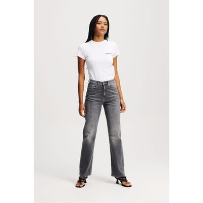 Karl Lagerfeld Straight Denim Washed Light Grey Taglia: W25L32 | Pantaloni Outlet | Donna | Blu