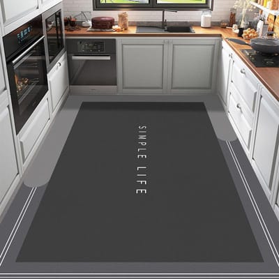 Keukenvloermat Antislip en oliebestendig Tapijt Absorberend Schrobbaar Tapijt Wasbaar en vuilafstotend Huishoudelijke vloermatten 60 x 160cm