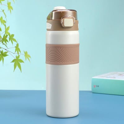 316 Roestvrij Staal Vacuüm Beker Grote Capaciteit Draagbare Dubbele Drinkbeker Mooi Uitziende Mannelijke en Vrouwelijke Studenten Buitensportfles 600ml gray