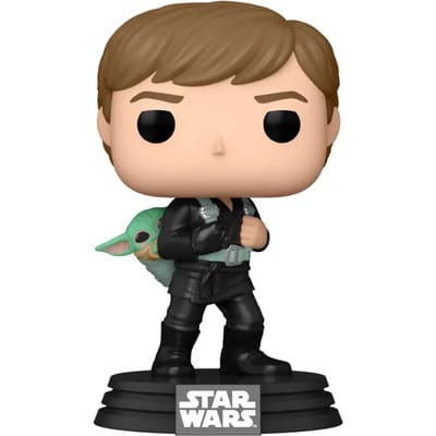 Beeldje Funko Pop Star Wars The Book of Boba Fett 2 Luke Skywalker & Grogu