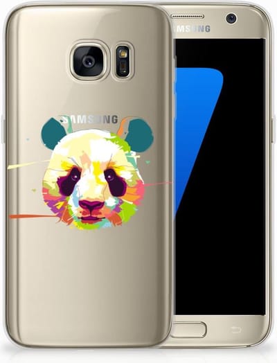 Samsung Galaxy S7 Telefoonhoesje met Naam Panda Color