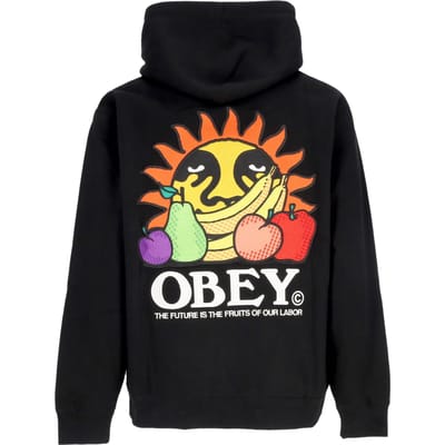 Onze Labor Hoodie Fleece Zwarte Herenhoodie