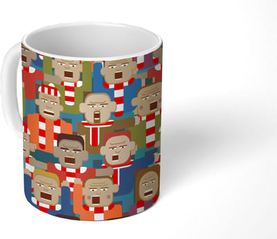 Mok - Koffiemok - Hooligans - Sport - Patronen - Mokken - 350 ML - Beker - Koffiemokken - Theemok