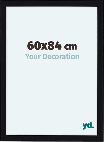 Your Decoration - Fotolijst 60x84 cm - MDF - Zwart Hoogglans - Como