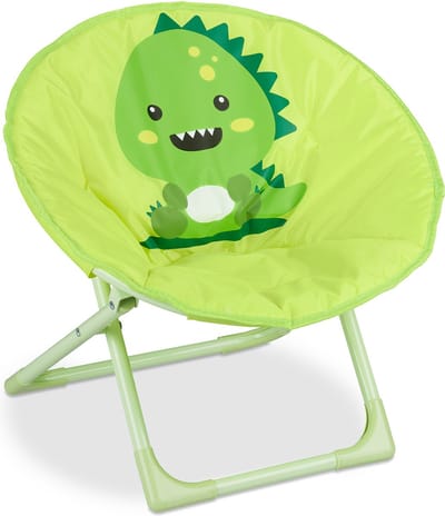 Kindercampingstoel - opvouwbaar - zithoogte 20 cm - monster