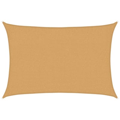 vidaXL - Zonnezeil - 160 - g/m² - rechthoekig - 2x3 - m - HDPE - zandkleurig