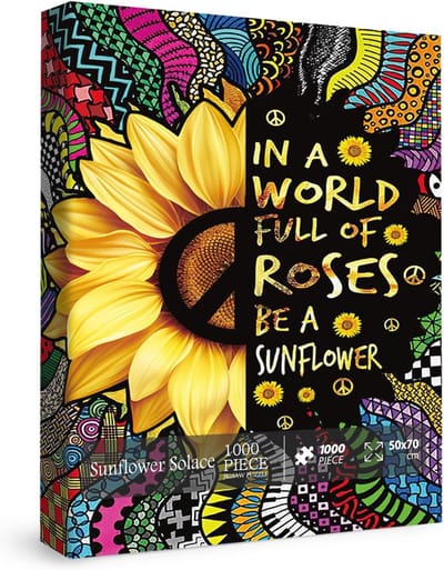 1000 Stuks Puzzel Volwassenen Inspirerende Bloemdesign Familievriendelijk Legpuzzel