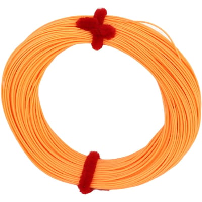 Ligne de pêche à la mouche 30m Charge portante élevée Revêtement haute technologie Accessoire de pêche pour l'extérieur orange