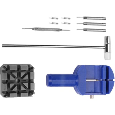 Horlogeband schakel pin verwijderaar kit armband band afstellers horloge reparatie gereedschap gray