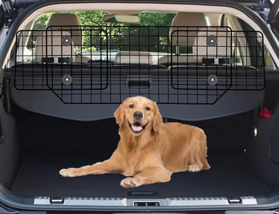 Hondenautobarrière voor SUV's, voertuigen en vrachtwagens - Verstelbare huisdierverdeler met universele pasvorm