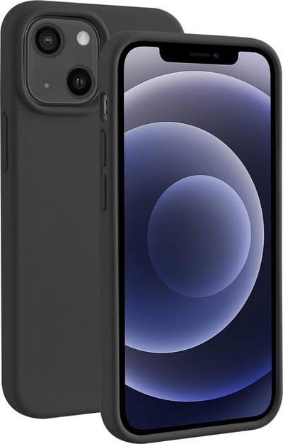 BeHello - iPhone 13 mini Hoesje - Liquid Silicone Case Zwart
