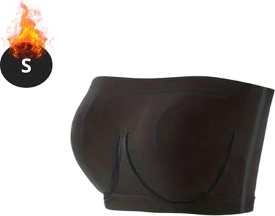 Bovista BH Zonder Beugel - Zonder Bandjes - Push-up Bh's - Comfort Beha - Comfortabel - Sterk - Zwart - Maat S