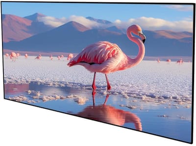 Projectiescherm Vast Frame - Beamer Scherm - Thuisbioscoop Ervaring - 4K Ultra HD - 92 inch - Wit