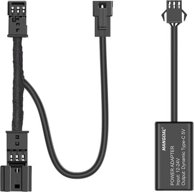 Dash Cam Adapter - Stroomkabel Kit - Verborgen Installatie - 3-Pin Regensensor - Plug & Play - Zwart