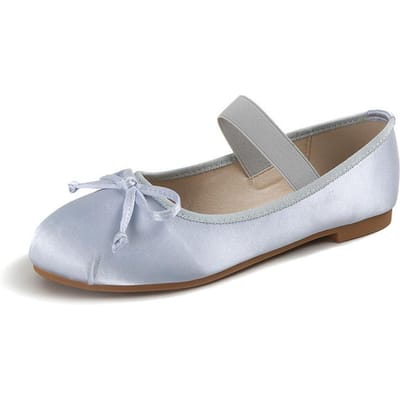 Strik Zijde Satijn Mary Jane Ballet Dames Enkelschoenen 39 white