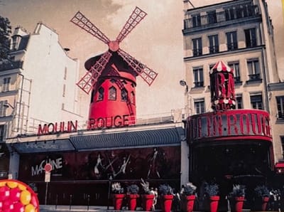 TOPMO - Moulin Rouge - 40X50CM- Diamond painting pakket - HQ Diamond Painting - VOLLEDIG dekkend - Diamant Schilderen - voor Volwassenen – ROND