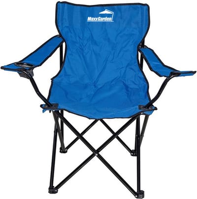 MaxxGarden Campingstoel - Vouwstoel - Campingstoel Opvouwbaar - Alluminium - Blauw