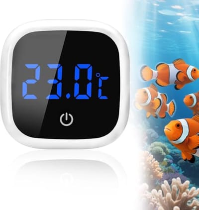 Nauwkeurige digitale aquariumthermometer met LED-display voor zoet- en zeewater