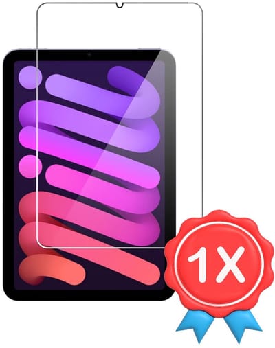 Screenprotector Glas - Tempered Glass Screen Protector Geschikt voor: Apple iPad Mini 7 2024 / iPad Mini 6 2021 - 8.3 Inch - 1x