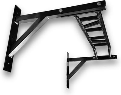 KRAKEN Multi Grip Pull Up Bar Optrekstang - Wandmontage tot 200 kg - Meer dan 10 Greepposities - Poedergecoat Staal 104 cm - Greepdiameter 32 mm - Pull Up, Chin Up, Muscle Up en Leg Raise - Ringen en Banden Ophangen - Montagemateriaal inbegrepen