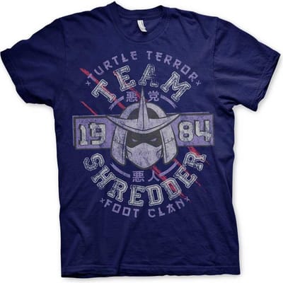 Teenage Mutant Ninja Turtles Heren Tshirt -S- Team Shredder Blauw