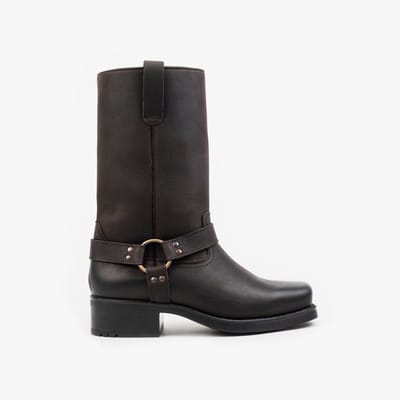 Nordland harness high boots heren gewaxt bruin leer