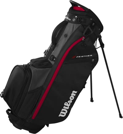 Lichte Golf Trolley Tas - Functioneel en Eenvoudig in Gebruik - Zwart/Grijs/Rood