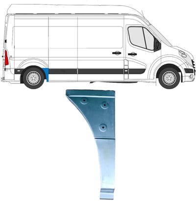 Reparatiepaneel achterspatbord voor Opel Movano 2010-2021 / Rechts