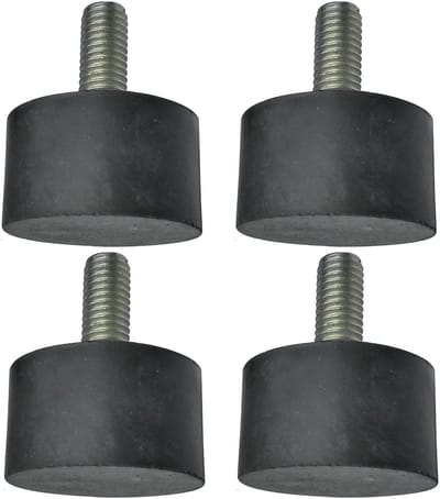 Cosensi- Isolatiekussen Set van 4 - Ronde Trillingsdempers - M8 Schroefdraad - Ø30mm H:17mm - Rubber/Staal - Belasting 1960N