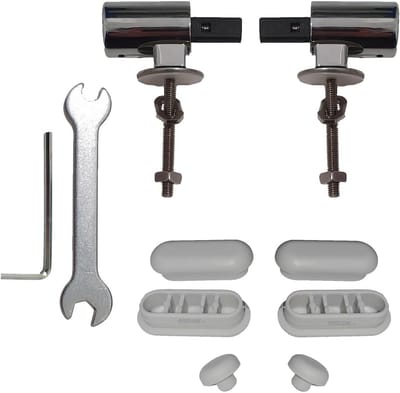 Toiletbril Scharnieren - WC Deksel Bevestiging - Toilet Reparatie - Soft Close Functie - 7 x 5 x 2.5 cm