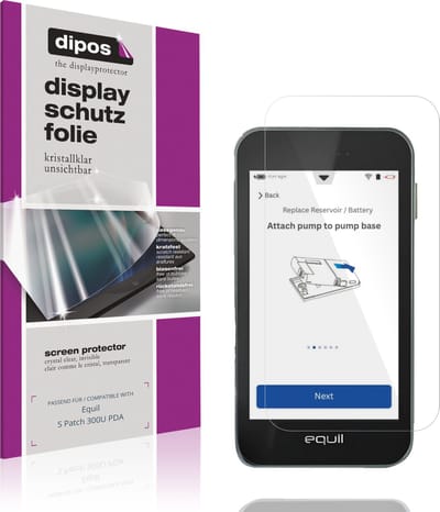 dipos – 4x Beschermfolie geschikt voor Equil S Patch 300U PDA | Krasbestendige & heldere Screenprotector Ultra-Thin
