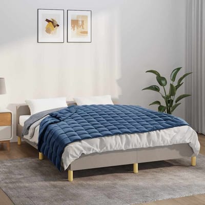 vidaXL - Verzwaringsdeken - 120x180 - cm - 5 - kg - stof - blauw