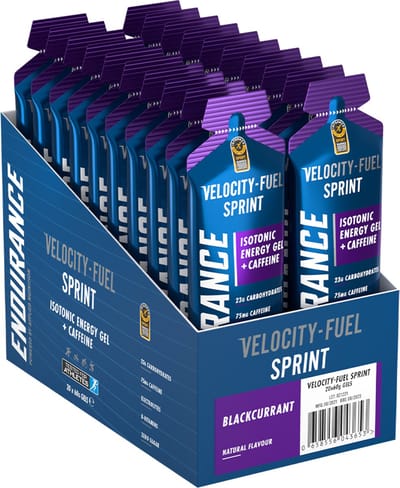 Applied Nutrition Velocity Fuel Sprint - Energiegel - Energygel - Isotone Gels - Cassis - 20 gels (20 x 60 ml)