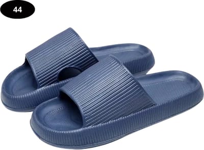 Livano Badslippers Dames & Heren - Comfortabel - Flip Flops - Sauna - Zomer - Marineblauw - Maat 44