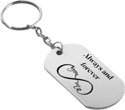 Akyol - Always and forever Sleutelhanger - Vriendschap - Vriend/Vriendin - Leuk kado voor je vrienden om te geven - 2,5 x 2,5 CM