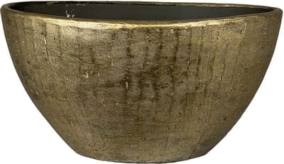 Bloempot Kos hoog - d23 x h35cm - Goud