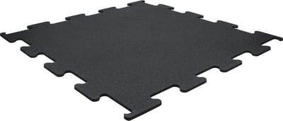 Sportvloer Puzzel tegel - 106x106cm - 10mm – Zwart – Middenstuk