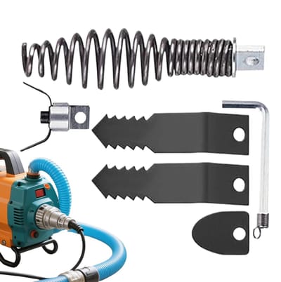 Afvoerboor Accessoires - Ontstopper Set - Verstopping Verwijderen - Complete Onderhoudsset - 17 Centimeter - Zilver