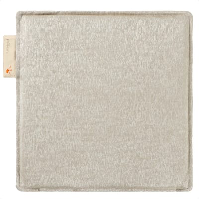 Pleafs® Warmtezitkussen - Boho - Draadloos - Elektrisch Oplaadbaar - 40x40cm - Dark Vanilla