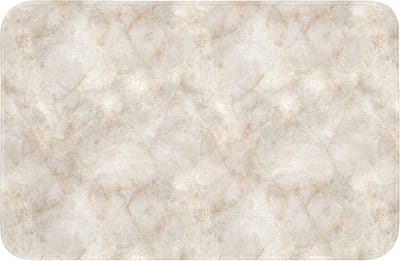 WC mat 60x40 cm - Antislip - Lichtbeige - Goudbruine Nerven - Marmer - Toiletmat - Vloermat - Douchemat - Toilet tapijt - Toiletmatten