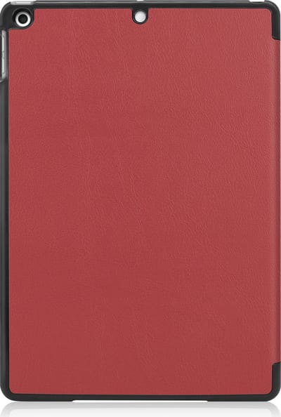Hoesje - Geschikt voor Apple iPad 9 (2021) - 10.2 inch - 9e Generatie - Dun & Stevig - Trifold Bookcase - Hard Cover - Hardcover Book Case - Tablet Hoes - Donkerrood