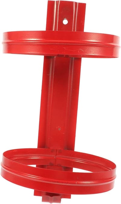 Brandblusser Beugel - Muurhanger Rek - Veiligheid Thuis - Stabiele Ijzeren Constructie - 29.5X15.5CM - Rood