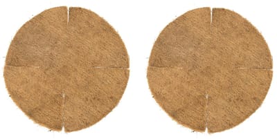 Nature Inlegvel voor hanging basket - 2x stuks - 35 cm - kokos - kokosinleggers