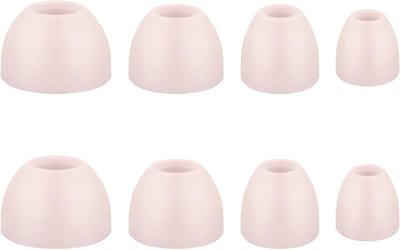 Ibley ComfortFit Siliconen oortips voor B&O Beoplay H3/H5/E4/E6/E8/EQ Licht roze - Siliconen Earplug - S/M/L/XL formaat - 4 paar - 4 maten - Beoplay H3/H5/E4/E6/E8/EQ oortips