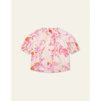 Oilily Blinky Blouse - Blouses - Katoen - Meisjes - Kinderen - Relaxed Fit - Wit - 122/7yr