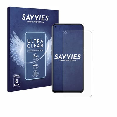 Savvies - Screenprotector voor realme GT Master Edition - Folie Beschermfolie transparant 6 Stuks