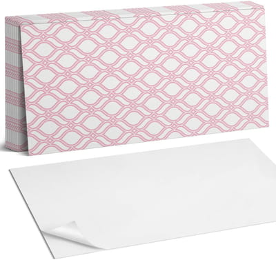Coloray Plaktegels - Stijlvol golvend patroon Zelfklevende Wandtegels - 40 cm x 20 cm - Roze Plaktegels - 10 stuks - Rechthoek PVC Tegels - Plaktegels Badkamer - Vloertegels Zelfklevend - Vinyl Tegels Zelfklevend - Portugese Tegels